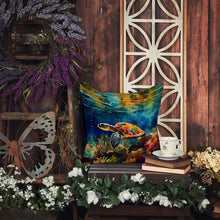 Load image into Gallery viewer, Loggerhead Sea Turtle Throw Pillow
