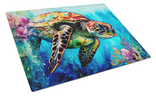 Load image into Gallery viewer, Loggerhead Sea Turtle Glass Cutting Boards – Durable, Decorative Kitchen Art Large