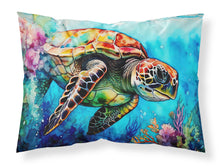 Load image into Gallery viewer, Loggerhead Sea Turtle Standard Pillowcase – Artistic Decorative Front, White Back