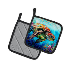 Load image into Gallery viewer, Loggerhead Sea Turtle Pot Holders - Set of 2 Decorative Kitchen Helpers | Made in the USA