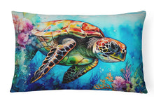 Load image into Gallery viewer, Loggerhead Sea Turtle Throw Pillow