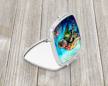 Load image into Gallery viewer, Loggerhead Sea Turtle Compact Mirror – Stylish Purse Mirror with Artistic Covers