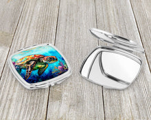 Load image into Gallery viewer, Loggerhead Sea Turtle Compact Mirror – Stylish Purse Mirror with Artistic Covers
