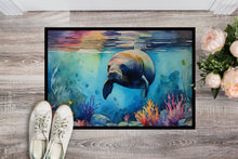 Load image into Gallery viewer, Manatee Doormat - Large 24x36 – Indoor/Outdoor Floor Mat with Artistic Flair
