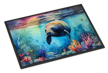 Load image into Gallery viewer, Manatee Doormat - Large 24x36 – Indoor/Outdoor Floor Mat with Artistic Flair