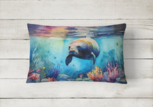 Load image into Gallery viewer, Manatee Throw Pillow