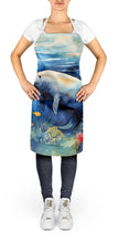 Load image into Gallery viewer, Manatee Apron – Artist-Designed Kitchen, BBQ &amp; Craft Apron