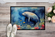 Load image into Gallery viewer, Manatee Doormat - Large 24x36 – Indoor/Outdoor Floor Mat with Artistic Flair
