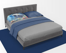 Load image into Gallery viewer, Manatee Standard Pillowcase – Artistic Decorative Front, White Back