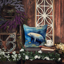 Load image into Gallery viewer, Manatee Throw Pillow