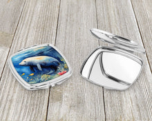 Load image into Gallery viewer, Manatee Compact Mirror – Stylish Purse Mirror with Artistic Covers