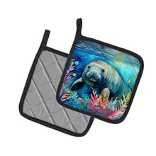 Load image into Gallery viewer, Manatee Pot Holders - Set of 2 Decorative Kitchen Helpers | Made in the USA