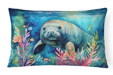 Load image into Gallery viewer, Manatee Throw Pillow