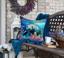 Load image into Gallery viewer, Manatee Throw Pillow