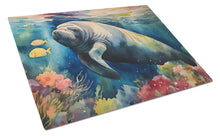 Load image into Gallery viewer, Manatee Glass Cutting Boards – Durable, Decorative Kitchen Art Large