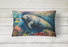 Load image into Gallery viewer, Manatee Throw Pillow