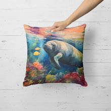 Load image into Gallery viewer, Manatee Throw Pillow