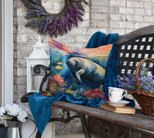 Load image into Gallery viewer, Manatee Throw Pillow
