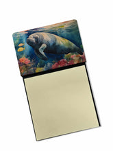 Load image into Gallery viewer, Manatee Sticky Note Holder- Refiilable Desk Accessory Note Pad