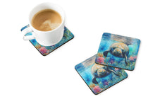 Load image into Gallery viewer, Manatee Coasters - Set of 4 Lightweight Foam, Absorbent Drink Coasters