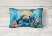 Load image into Gallery viewer, Manatee Throw Pillow