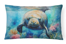 Load image into Gallery viewer, Manatee Throw Pillow