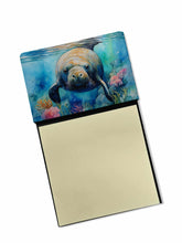 Load image into Gallery viewer, Manatee Sticky Note Holder- Refiilable Desk Accessory Note Pad