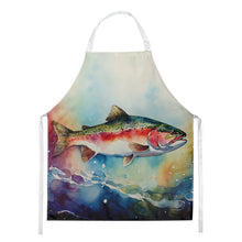Load image into Gallery viewer, Rainbow Trout Apron – Artist-Designed Kitchen, BBQ &amp; Craft Apron