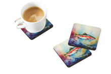 Load image into Gallery viewer, Rainbow Trout Coasters - Set of 4 Lightweight Foam, Absorbent Drink Coasters