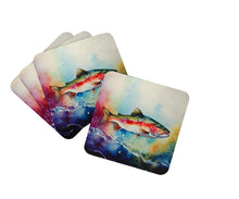 Load image into Gallery viewer, Rainbow Trout Coasters - Set of 4 Lightweight Foam, Absorbent Drink Coasters