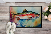 Load image into Gallery viewer, Rainbow Trout Doormat - Large 24x36 – Indoor/Outdoor Floor Mat with Artistic Flair