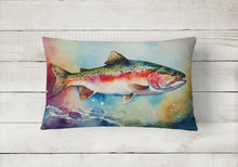 Load image into Gallery viewer, Rainbow Trout Throw Pillow