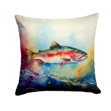Load image into Gallery viewer, Rainbow Trout Throw Pillow