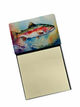 Load image into Gallery viewer, Rainbow Trout Sticky Note Holder- Refiilable Desk Accessory Note Pad