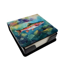 Load image into Gallery viewer, Rainbow Trout PU Leather Note Paper Holder