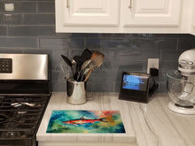 Load image into Gallery viewer, Salmon Glass Cutting Boards – Durable, Decorative Kitchen Art Large