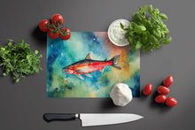 Load image into Gallery viewer, Salmon Glass Cutting Boards – Durable, Decorative Kitchen Art Large