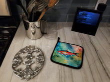Load image into Gallery viewer, Salmon Pot Holders - Set of 2 Decorative Kitchen Helpers | Made in the USA