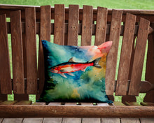 Load image into Gallery viewer, Salmon Throw Pillow - 14x14 Decorative Pillow – Art for Your Home &amp; Patio