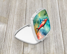 Load image into Gallery viewer, Salmon Compact Mirror – Stylish Purse Mirror with Artistic Covers
