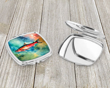 Load image into Gallery viewer, Salmon Compact Mirror – Stylish Purse Mirror with Artistic Covers