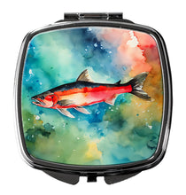 Load image into Gallery viewer, Salmon Compact Mirror – Stylish Purse Mirror with Artistic Covers