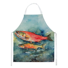 Load image into Gallery viewer, Salmon Apron – Artist-Designed Kitchen, BBQ &amp; Craft Apron
