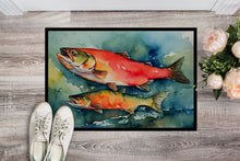 Load image into Gallery viewer, Salmon Doormat - Large 24x36 – Indoor/Outdoor Floor Mat with Artistic Flair