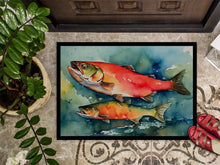 Load image into Gallery viewer, Salmon Doormat - Large 24x36 – Indoor/Outdoor Floor Mat with Artistic Flair