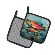 Load image into Gallery viewer, Salmon Pot Holders - Set of 2 Decorative Kitchen Helpers | Made in the USA