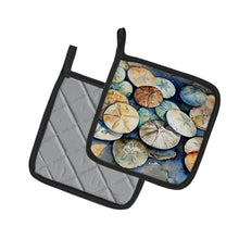 Load image into Gallery viewer, Sand Dollars Pot Holders - Set of 2 Decorative Kitchen Helpers | Made in the USA