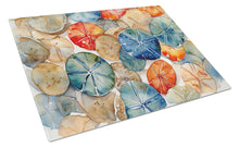 Load image into Gallery viewer, Sand Dollars Glass Cutting Boards – Durable, Decorative Kitchen Art Large