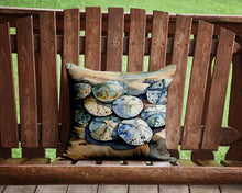 Load image into Gallery viewer, Sand Dollars Throw Pillow - 14x14 Decorative Pillow – Art for Your Home &amp; Patio