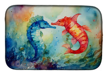 Load image into Gallery viewer, Seahorses Dish Drying Mat